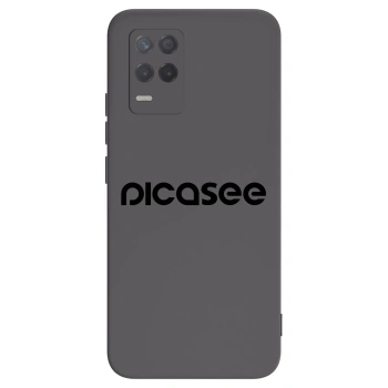 Picasee fekete szilikon tok az alábbi mobiltelefonokra Realme 8 5G - Picasee - new logo - black