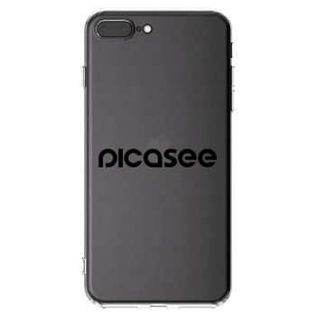 Picasee átlátszó szilikon tok az alábbi mobiltelefonokra Apple iPhone 7 Plus - Picasee - new logo - black