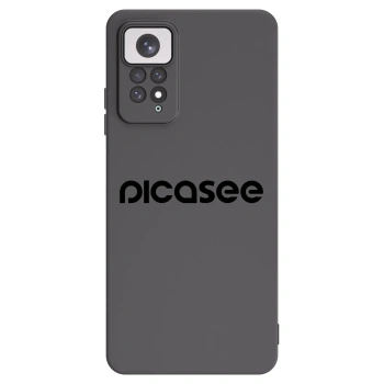 Picasee fekete szilikon tok az alábbi mobiltelefonokra Xiaomi Redmi Note 11 - Picasee - new logo - black