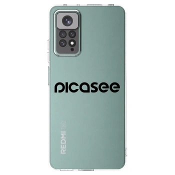 Picasee átlátszó szilikon tok az alábbi mobiltelefonokra Xiaomi Redmi Note 11 - Picasee - new logo - black