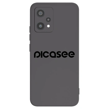 Picasee fekete szilikon tok az alábbi mobiltelefonokra Realme 9 Pro 5G - Picasee - new logo - black