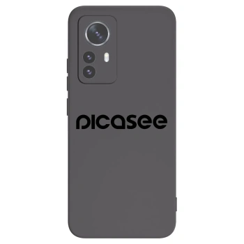 Picasee fekete szilikon tok az alábbi mobiltelefonokra Xiaomi 12 Pro - Picasee - new logo - black