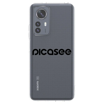 Picasee átlátszó szilikon tok az alábbi mobiltelefonokra Xiaomi 12 Pro - Picasee - new logo - black