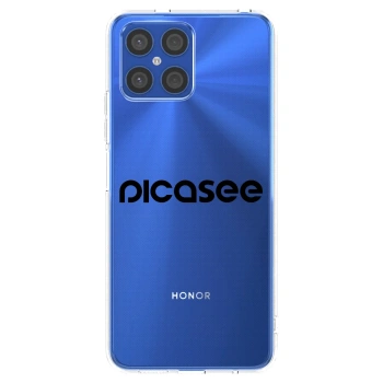 Picasee átlátszó szilikon tok az alábbi mobiltelefonokra Honor X8 4G - Picasee - new logo - black