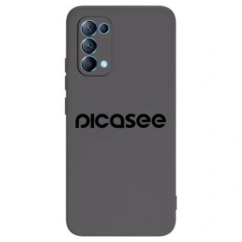 Picasee fekete szilikon tok az alábbi mobiltelefonokra OPPO Reno 5 5G - Picasee - new logo - black