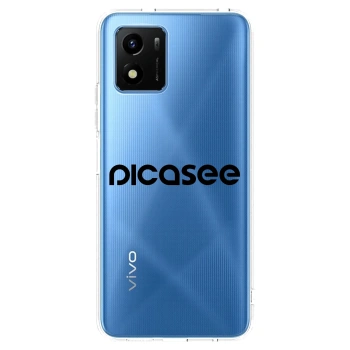 Picasee átlátszó szilikon tok az alábbi mobiltelefonokra Vivo Y01 - Picasee - new logo - black