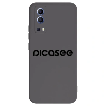 Picasee fekete szilikon tok az alábbi mobiltelefonokra Vivo Y52 5G - Picasee - new logo - black