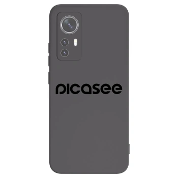 Picasee fekete szilikon tok az alábbi mobiltelefonokra Xiaomi 12X - Picasee - new logo - black
