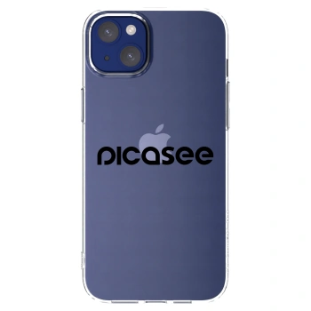Picasee átlátszó szilikon tok az alábbi mobiltelefonokra Apple iPhone 14 Plus - Picasee - new logo - black