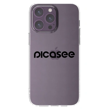 Picasee átlátszó szilikon tok az alábbi mobiltelefonokra Apple iPhone 14 Pro Max - Picasee - new logo - black