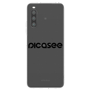 Picasee átlátszó szilikon tok az alábbi mobiltelefonokra Sony Xperia 10 IV 5G - Picasee - new logo - black