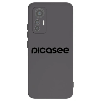 Picasee fekete szilikon tok az alábbi mobiltelefonokra Xiaomi 12 Lite - Picasee - new logo - black