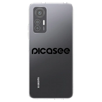 Picasee átlátszó szilikon tok az alábbi mobiltelefonokra Xiaomi 12 Lite - Picasee - new logo - black