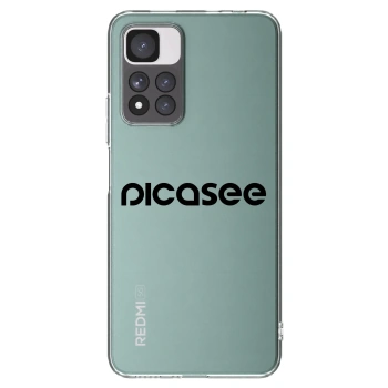 Picasee átlátszó szilikon tok az alábbi mobiltelefonokra Xiaomi Redmi Note 11 Pro+ 5G - Picasee - new logo - black