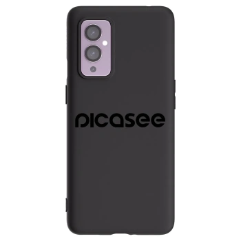 Picasee fekete szilikon tok az alábbi mobiltelefonokra OnePlus 9 - Picasee - new logo - black