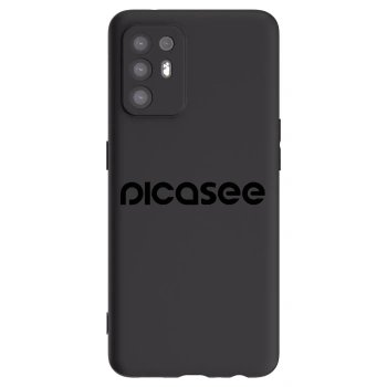 Picasee fekete szilikon tok az alábbi mobiltelefonokra OPPO A94 5G - Picasee - new logo - black