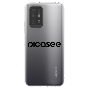 Picasee átlátszó szilikon tok az alábbi mobiltelefonokra OPPO A94 5G - Picasee - new logo - black