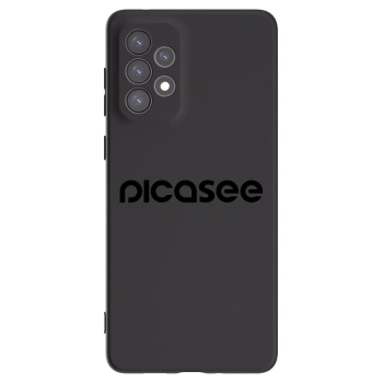 Picasee fekete szilikon tok az alábbi mobiltelefonokra Samsung Galaxy A73 5G - Picasee - new logo - black