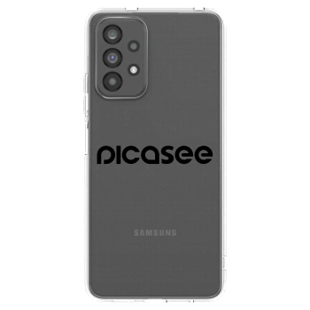 Picasee átlátszó szilikon tok az alábbi mobiltelefonokra Samsung Galaxy A73 5G - Picasee - new logo - black