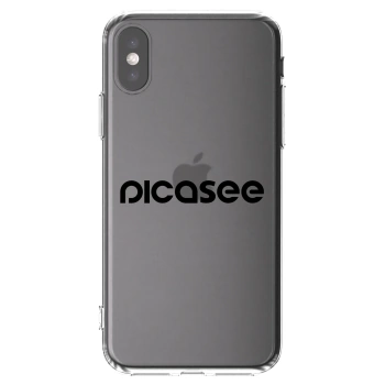 Picasee átlátszó szilikon tok az alábbi mobiltelefonokra Apple iPhone X/XS - Picasee - new logo - black