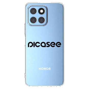 Picasee átlátszó szilikon tok az alábbi mobiltelefonokra Honor X6 - Picasee - new logo - black