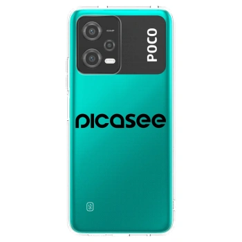 Picasee átlátszó szilikon tok az alábbi mobiltelefonokra Xiaomi Poco X5 - Picasee - new logo - black