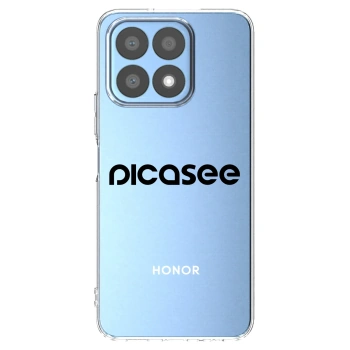 Picasee átlátszó szilikon tok az alábbi mobiltelefonokra Honor X8a - Picasee - new logo - black
