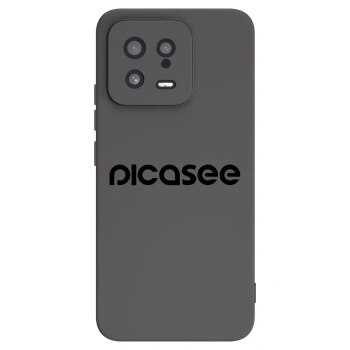 Picasee fekete szilikon tok az alábbi mobiltelefonokra Xiaomi 13 - Picasee - new logo - black