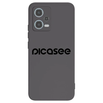 Picasee fekete szilikon tok az alábbi mobiltelefonokra Xiaomi Redmi Note 12 5G - Picasee - new logo - black