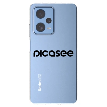 Picasee átlátszó szilikon tok az alábbi mobiltelefonokra Xiaomi Redmi Note 12 Pro 5G - Picasee - new logo - black