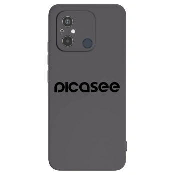Picasee fekete szilikon tok az alábbi mobiltelefonokra Xiaomi Redmi 12C - Picasee - new logo - black