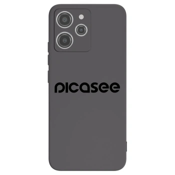Picasee fekete szilikon tok az alábbi mobiltelefonokra Xiaomi Redmi 12 4G - Picasee - new logo - black