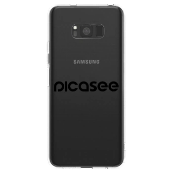 Picasee átlátszó szilikon tok az alábbi mobiltelefonokra Samsung Galaxy S8 G950F - Picasee - new logo - black
