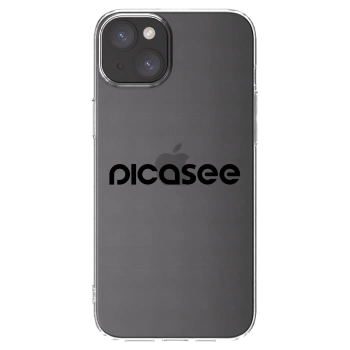 Picasee átlátszó szilikon tok az alábbi mobiltelefonokra Apple iPhone 15 Plus - Picasee - new logo - black