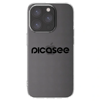Picasee átlátszó szilikon tok az alábbi mobiltelefonokra Apple iPhone 15 Pro - Picasee - new logo - black