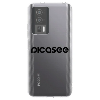 Picasee átlátszó szilikon tok az alábbi mobiltelefonokra Xiaomi Poco F5 Pro 5G - Picasee - new logo - black