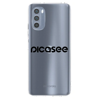 Picasee átlátszó szilikon tok az alábbi mobiltelefonokra Motorola Moto G62 - Picasee - new logo - black
