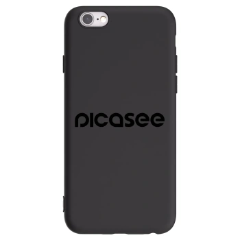 Picasee fekete szilikon tok az alábbi mobiltelefonokra Apple iPhone 6/6S - Picasee - new logo - black