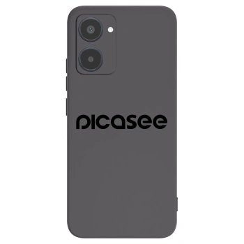 Picasee fekete szilikon tok az alábbi mobiltelefonokra Realme 10 4G - Picasee - new logo - black