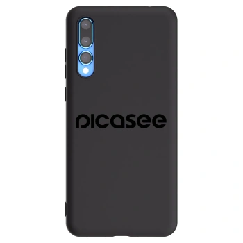 Picasee fekete szilikon tok az alábbi mobiltelefonokra Huawei P20 Pro - Picasee - new logo - black