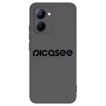 Picasee fekete szilikon tok az alábbi mobiltelefonokra Realme C33 (2023) - Picasee - new logo - black