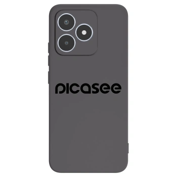 Picasee fekete szilikon tok az alábbi mobiltelefonokra Realme C53 - Picasee - new logo - black