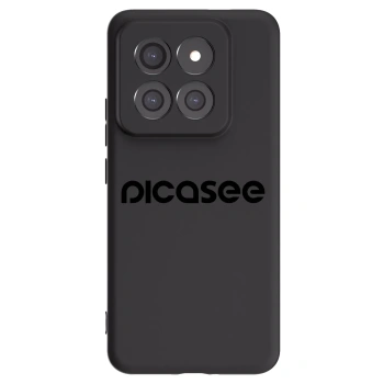 Picasee fekete szilikon tok az alábbi mobiltelefonokra Xiaomi 14 Pro - Picasee - new logo - black