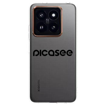 Picasee átlátszó szilikon tok az alábbi mobiltelefonokra Xiaomi 14 Pro - Picasee - new logo - black