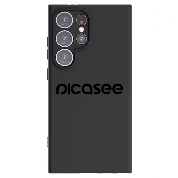 Picasee fekete szilikon tok az alábbi mobiltelefonokra Samsung Galaxy S24 Ultra S928B 5G - Picasee - new logo - black