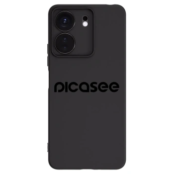Picasee fekete szilikon tok az alábbi mobiltelefonokra Xiaomi Redmi 13C 4G - Picasee - new logo - black