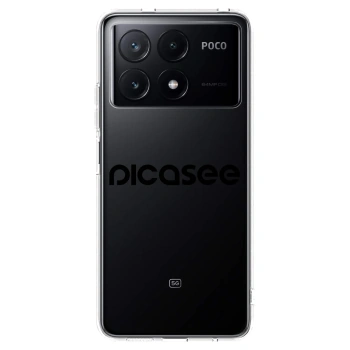 Picasee átlátszó szilikon tok az alábbi mobiltelefonokra Xiaomi Poco X6 Pro - Picasee - new logo - black