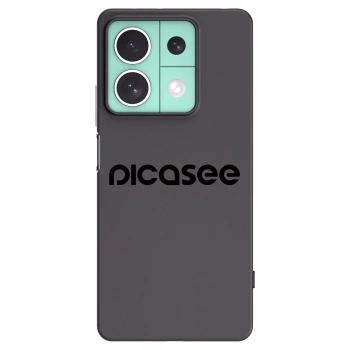 Picasee fekete szilikon tok az alábbi mobiltelefonokra Xiaomi Redmi Note 13 5G - Picasee - new logo - black