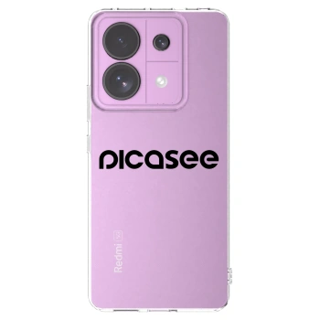 Picasee átlátszó szilikon tok az alábbi mobiltelefonokra Xiaomi Redmi Note 13 Pro 5G - Picasee - new logo - black