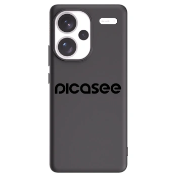 Picasee fekete szilikon tok az alábbi mobiltelefonokra Xiaomi Redmi Note 13 Pro+ 5G - Picasee - new logo - black